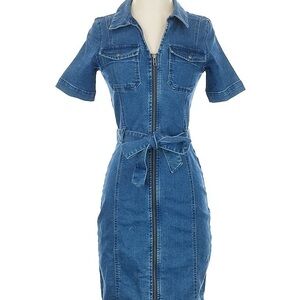Noisy May Distressed Denim Dress